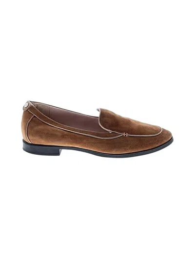 Pre-owned Taryn Rose Flats In Brown