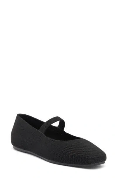 Taryn Rose Knit Mary Jane Flat In Black