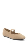Taryn Rose Knit Mary Jane Flat In Gold Shimmer