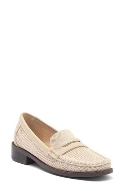 Taryn Rose Knit Penny Loafer In Bone