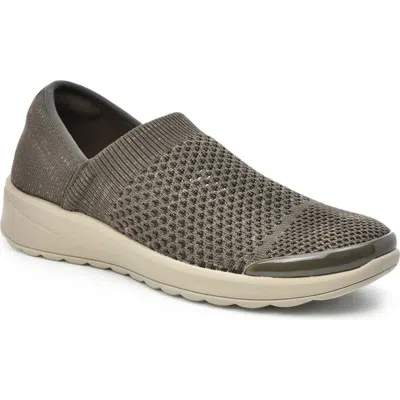 Taryn Rose Knit Slip-on Sneaker In Olive Knit ModeSens