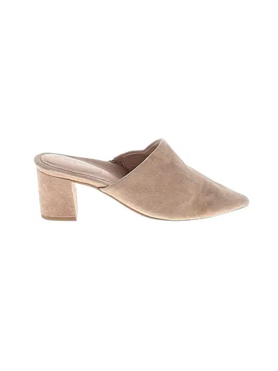Pre-owned Taryn Rose Mule/clog In Tan