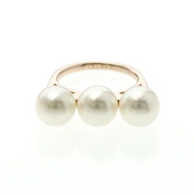 Pre-owned Tasaki (18k) Band Ring () In Gold