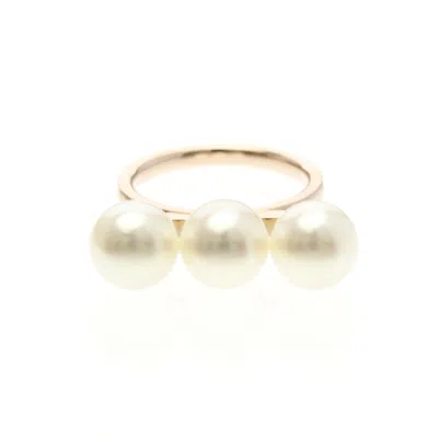 Pre-owned Tasaki (18k) Band Ring () In Gold