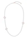 Tasaki 18k Rose Gold Chants Signature Akoya Pearl And Diamonds Necklace