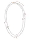 Tasaki 18k Rose Gold Chants Signature Akoya Pearl And Diamonds Necklace In Neutral