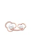 Tasaki 18k Rose Gold Chants Signature Akoya Pearl And Diamonds Ring In Gold