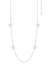 Tasaki 18k Rose Gold Chants Signature Akoya Pearls And Diamonds Necklace