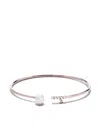 Tasaki 18kt Rose Gold Collection Line Akoya Pearl And Diamond Bangle In Gold