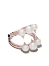 Tasaki 18kt Rose Gold Collection Line Danger Signature Ring In Sakura Gold