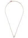 Tasaki 18kt Rose Gold Collection Line Petit Balance Class Akoya Pearl And Diamond Pendant In Gold