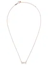 Tasaki 18kt Rose Gold Collection Line Petit Balance Solo Akoya Pearl And Diamond Pendant In Gold