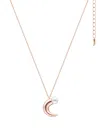 Tasaki 18kt Rose Gold Collection Line Danger Horn Pearl Necklace In Rosa
