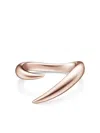 Tasaki 18kt Sakuragold™ Collection Line Danger Horn Ring In Gold