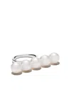 Tasaki 18kt White Gold Balance Signature Ring In Silver