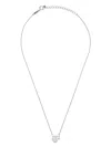 Tasaki 18kt White Gold Petit Balance Class Collection Line Akoya Pearl And Diamond Pendant In Silver