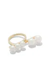 Tasaki 18kt Yellow Gold Collection Line Balance Loop Pearl Ring In Gold