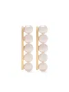 Tasaki 18kt Yellow Gold Collection Line Balance Plus Earrings In Gold