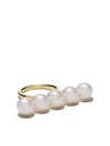 Tasaki 18kt Yellow Gold Collection Line Balance Signature Ring In Yellow Gold