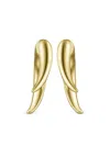Tasaki 18kt Yellow Gold Collection Line Danger Horn Earrigs In Gold