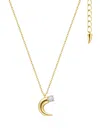 Tasaki 18kt Yellow Gold Collection Line Danger Horn Crystal Necklace In Gold