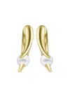 Tasaki 18kt Yellow Gold Collection Line Danger Horn Plus Earrings In Gold