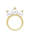 Tasaki 18kt Yellow Gold Collection Line Danger Neo Pearl Ring In Gold