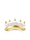 Tasaki 18kt Yellow Gold Collection Line Danger Plus Ring In Gold