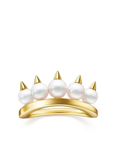 Tasaki 18kt Yellow Gold Collection Line Danger Plus Ring In Or Jaune