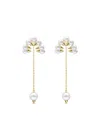 Tasaki 18kt Yellow Gold Collection Line Danger Trap Earrings In Gold