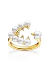 Tasaki 18kt Yellow Gold Collection Line Danger Trap Ring In Gold