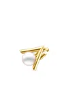 Tasaki 18kt Yellow Gold Danger Claw Pearl Ear Cuff In Gold