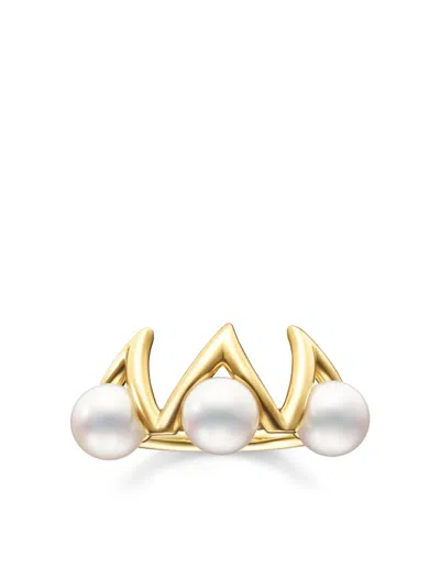 Tasaki 18kt Yellow Gold Danger Claw Pearl Ring