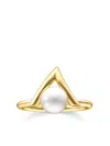 Tasaki 18kt Yellow Gold Danger Claw Pearl Ring In Gold