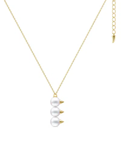 Tasaki 18kt Yellow Gold Collection Line Danger Neo Pearl Pendant