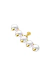 Tasaki 18kt Yellow Gold Collection Line Danger Pearl Earring In Gold