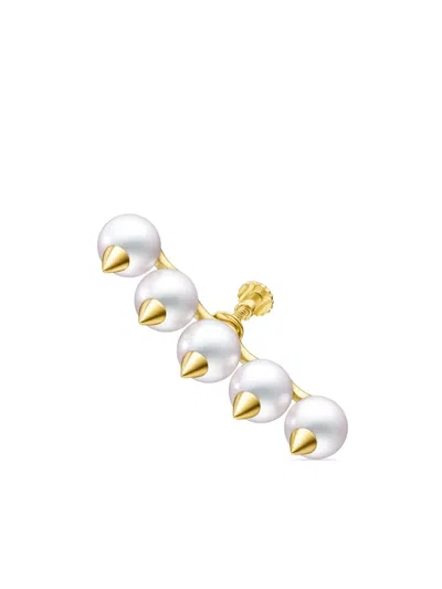 Tasaki 18kt Yellow Gold Collection Line Danger Pearl Earring