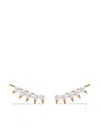 Tasaki 18kt Yellow Gold Danger Plus Collection Line Akoya Pearl Earrings In Gold