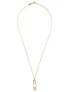 Tasaki 18kt Yellow Gold Fine Links Collection Line Akoya Pearl And Diamond Pendant In Gold