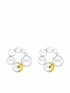 Tasaki 18kt Yellow Gold M/g  Shell Freshwater Pearl Earrings In Gold