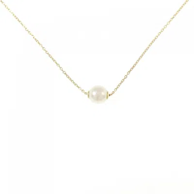 Tasaki Akoya Pearl Au750 Necklace In Gold