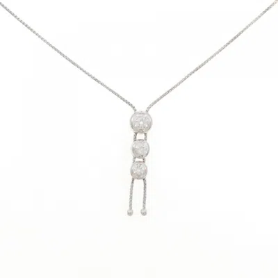 Tasaki Au750 Diamond Necklace In Metallic