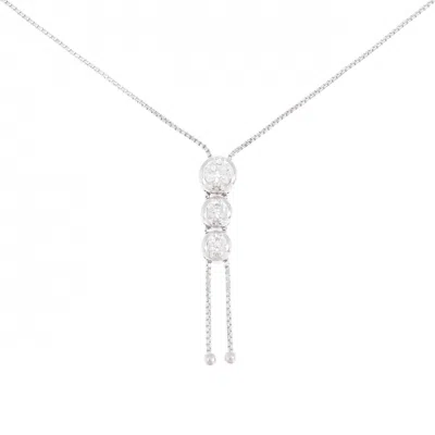 Tasaki Au750 Diamond Necklace In Metallic