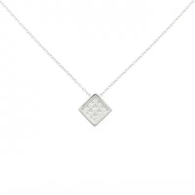 Tasaki Au750 Diamond Necklace In Silver