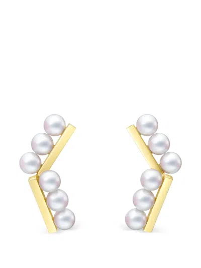 Tasaki Balance Neo Pearl Earrings In Pink