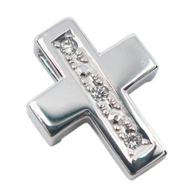 Pre-owned Tasaki Diamond Pendant Jewelry () In Silver