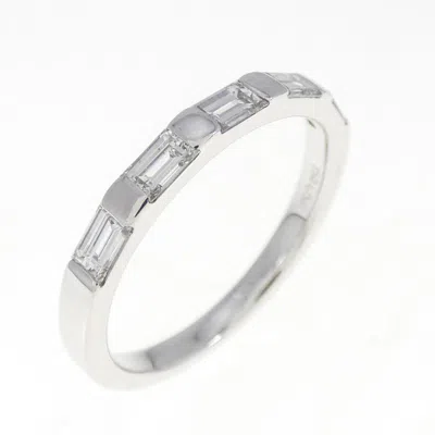 Pre-owned Tasaki Gold (18k) Band Ring () In Silver