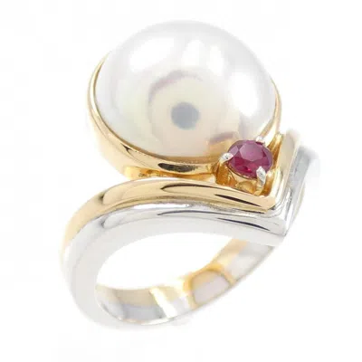 Pre-owned Tasaki Gold (18k) Yellow Gold (18k) Band Ring ()