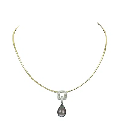 Pre-owned Tasaki Ivory Necklace Jewelry () In Gold