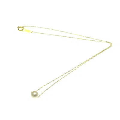 Pre-owned Tasaki Ivory Yellow Necklace Jewelry () In Gold
